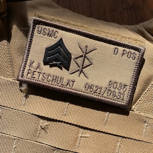 Custom Made Combat Plate Carrier Flak Patch - Custom Image