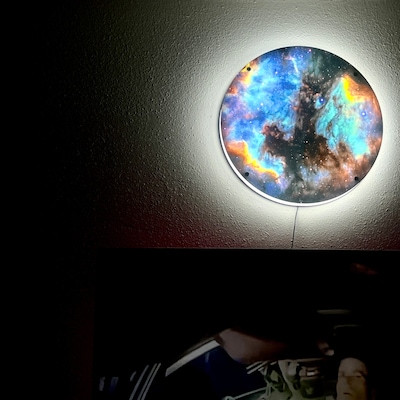 Galaxy LED Wall Art Sign, Light-up Sign, Outer Space, Neon Like, Wall ...