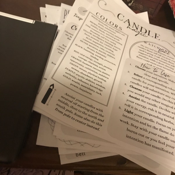 Basics of Witchcraft 2.0, Printable Grimoire Pages - Etsy