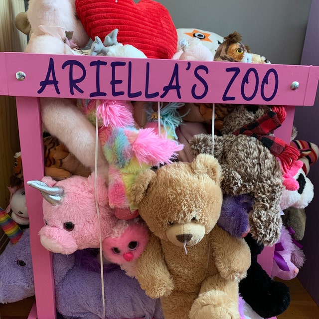 2', 32, 3', 4' Stuffed Animal Zoo, Wood Animal Holder, Storage, Stuffed  Animal Organizer, Kids Gifts, Ball Storage, Birthday Gift, Organize 