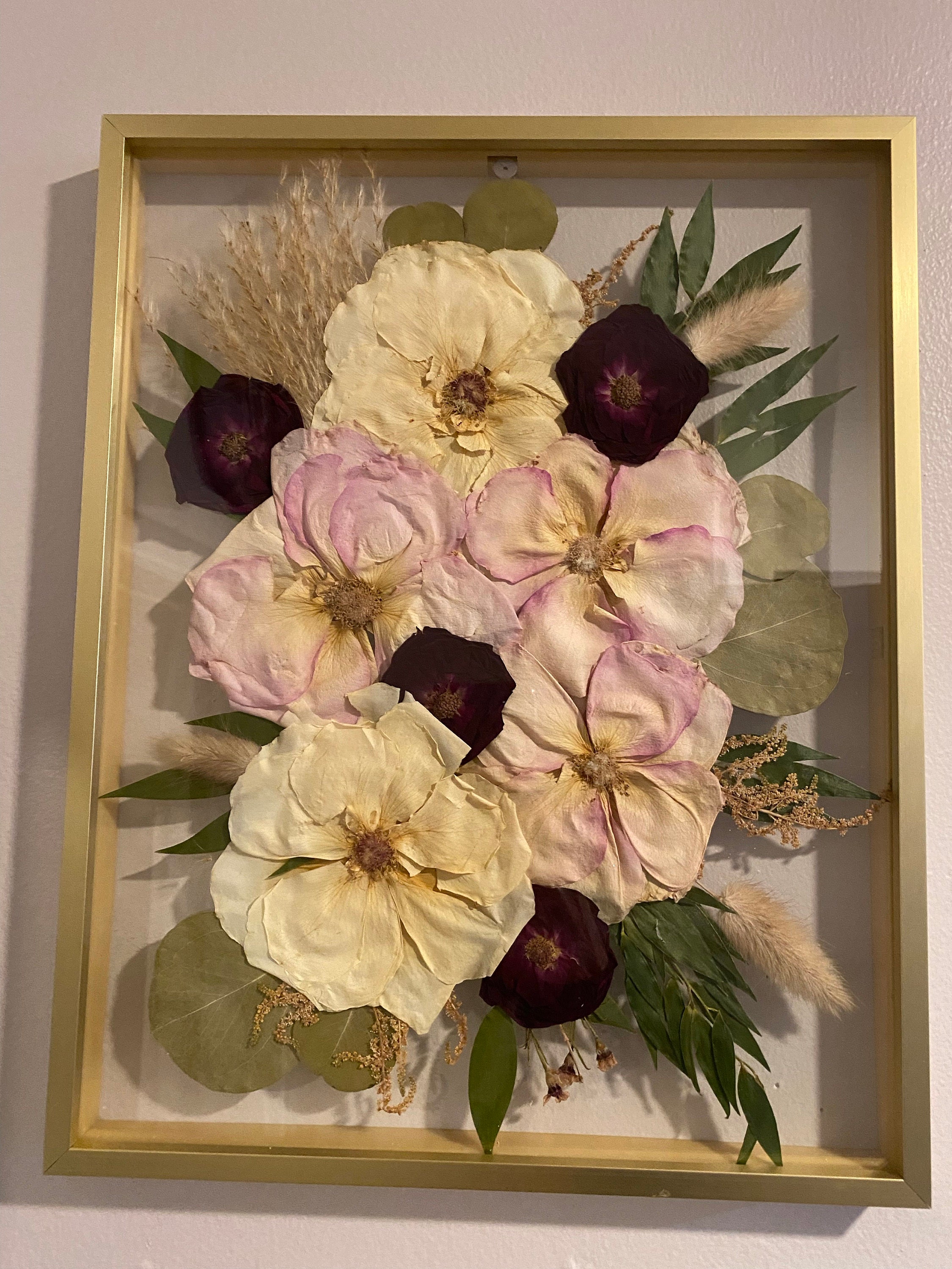 Preserved flowers from S's etsy review