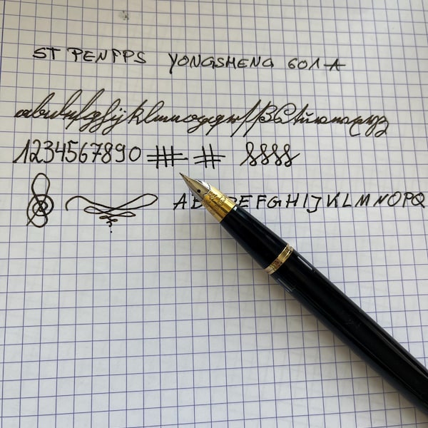JinHao-X159 Canetas com Clipe de Metal Dourado, EF 0.38mm F 0.5mm Nibs