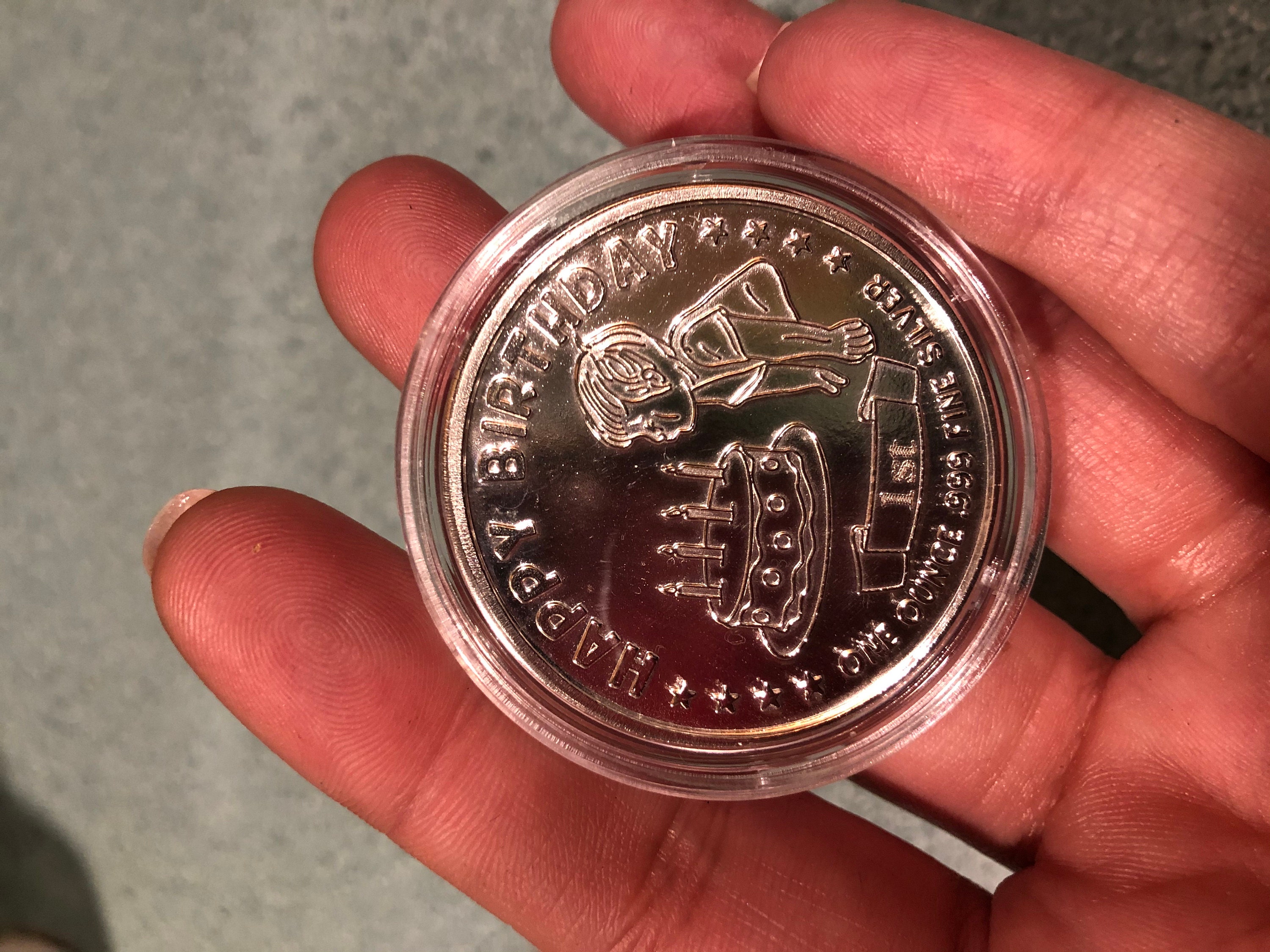 Welcome Baby Commemorative Coin – .999 Fine Silver, Engravable – Made In USA