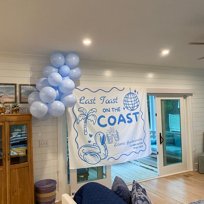 Banner 'Last Toast On The Coast' – Strand-Party-Dekoration Für Junggesellinnenabschied & Geburtstag – Leicht Entfernbar