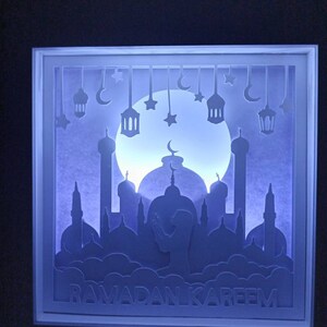 Rectangle 3D Shadow Box Frame Template SVG Silhouette Light - Etsy