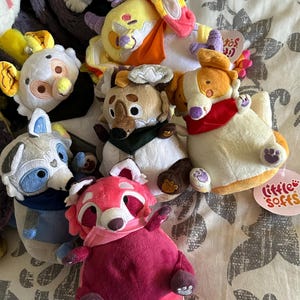 Beanbuds Chocochip the Hyena -- Palm-sized Minky Beanie Plushies