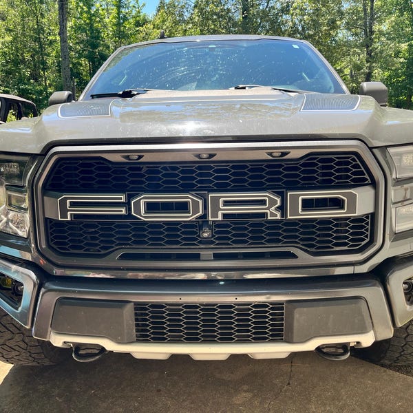 2017-2020 Ford Raptor F-150 Rear Emblem Reflective Overlay Decal Vinyl