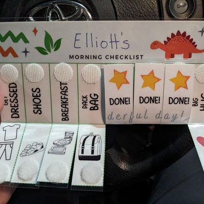 Morning Routine Chart, Printable Folding / Flip Chart : Kids Daily