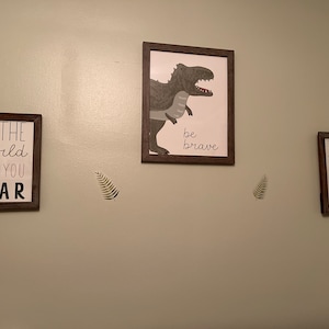 Dinosaur Wall Art Set of 3 Nursery Printables Nursery Wall - Etsy