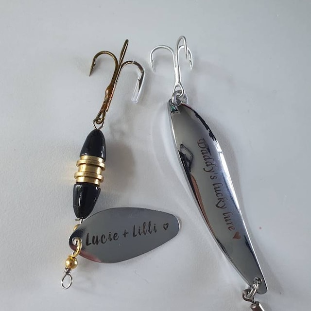 Fishing Gift for Man Fathers Day Gift Love Personalized Lure in Gift Box  Bait for Fisherman Daddy Grandpa Brother Godfather Glücksköder 