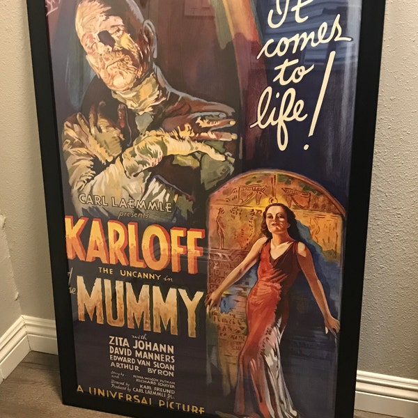 The Mummy - Boris Karloff Vintage Movie Poster - Etsy