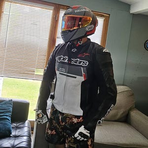 Alpinestars MotoGP biker racing Leather Jacket genuine Cowhide leather Bikers Racing Jacket road safety leather jacket for riders.