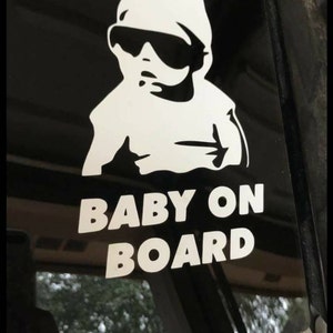 Sell Baby On Board Funny Decal White Car Truck Carlos THE HANGOVER In - Foto 5