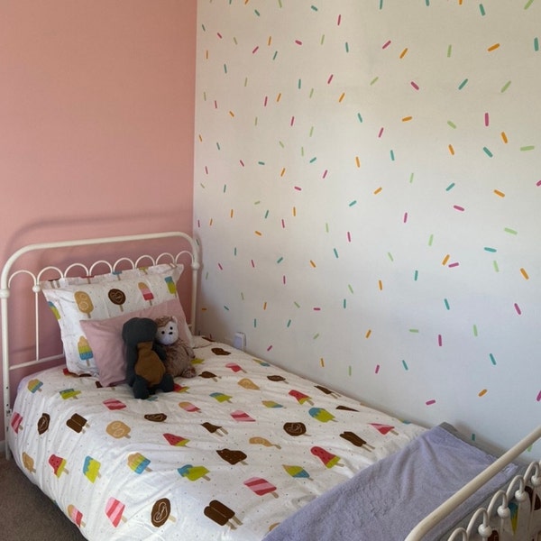 Confetti Wall Decals - Sprinkles Wall Decal Set, Peel and Stick Wall ...