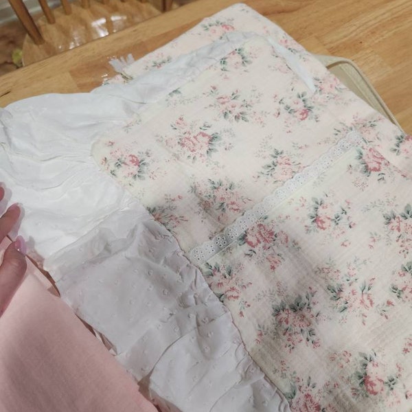 Coquette Floral Ruffle Duvet Cover
