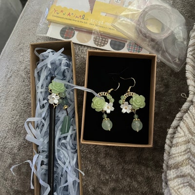 Lotus Flower Hair Stick Lotus Leaf Hair Fork Daily Life Floral U Shape