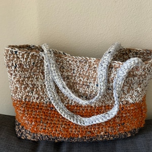 Diy Plastic Bag Tote · A Recycled Tote · Crochet on Cut Out + Keep ·  Creation by