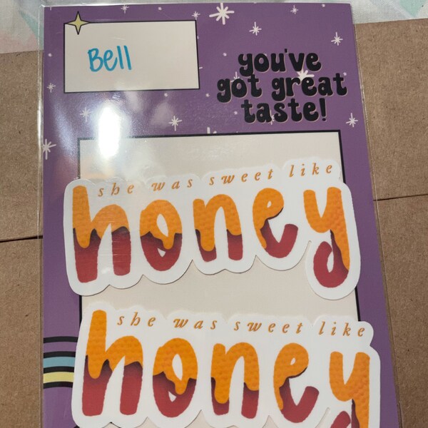 Halsey Inspired Sticker Honey Lyrics Sticker Matte Or Glossy