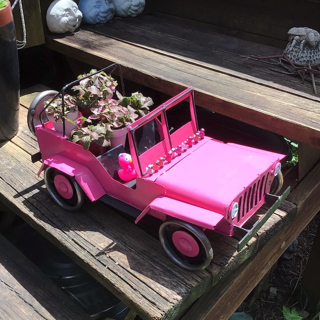 30 Canards Miniatures Dans Une Jeep – Déco Résine Pour Voiture, Jardin, Bureau – Bleu – Set Drôle Et Original