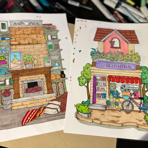 Relaxing Corner: Peaceful Spaces Coloring Book by Coco Wyo - Etsy