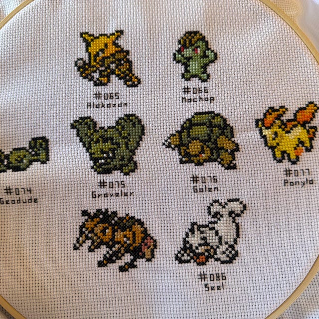 Pokemon Epic Generation 1 Cross Stitch Pattern | All 151 Pokemon