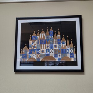 Vintage Mary Blair Print, Its a Small World Circa 1960s