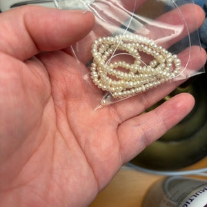 2.5-3mmm Seed Pearls, White Small Pearl Bead, Fresh Water Button