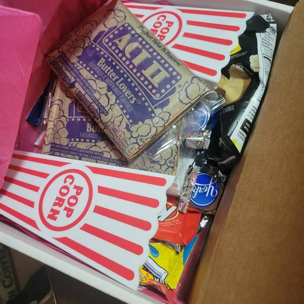 Family Movie Night Gift Box | Movie Snacks Box Party | Ideas for Date ...