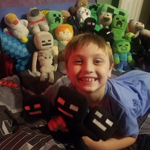 Wither Plush Inspired By Minecraft Unofficial Etsy