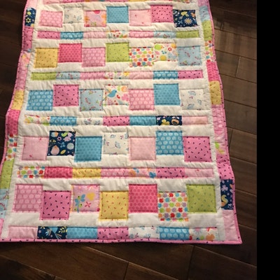 Baby QUILT Pattern...uses 5 Squares, EASY and Quick, Jumping Jacks - Etsy