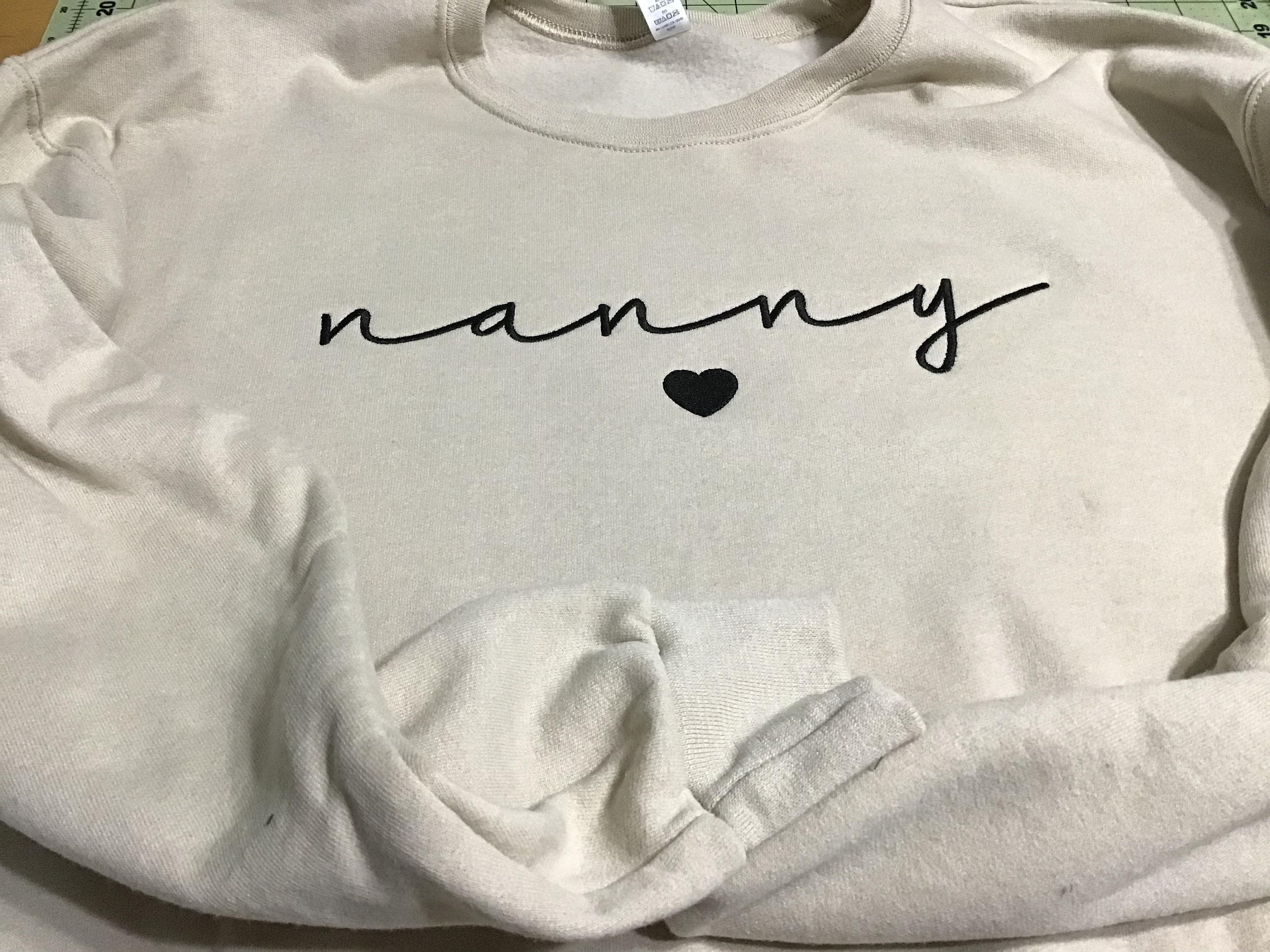 Customer photo for Dalla - Embroidery font
