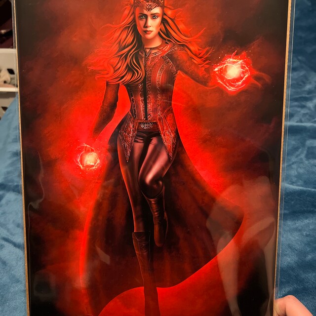 Scarlet Witch / Art Print by Herofied / Metal Canvas & -  Sweden