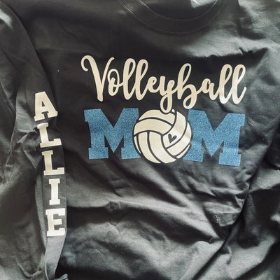 Glitter Volleyball Shirt That's My Girl Long Sleeve Volleyball Shirts ...