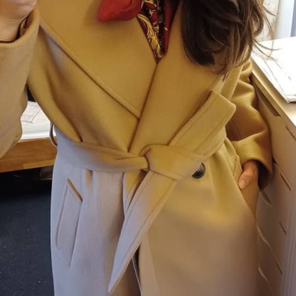 Bimbalo - Traditional Wool Coat - Navy main image 0