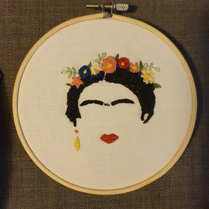 Frida Khalo PDF Embroidery Pattern/ Instant Download Embroidery ...