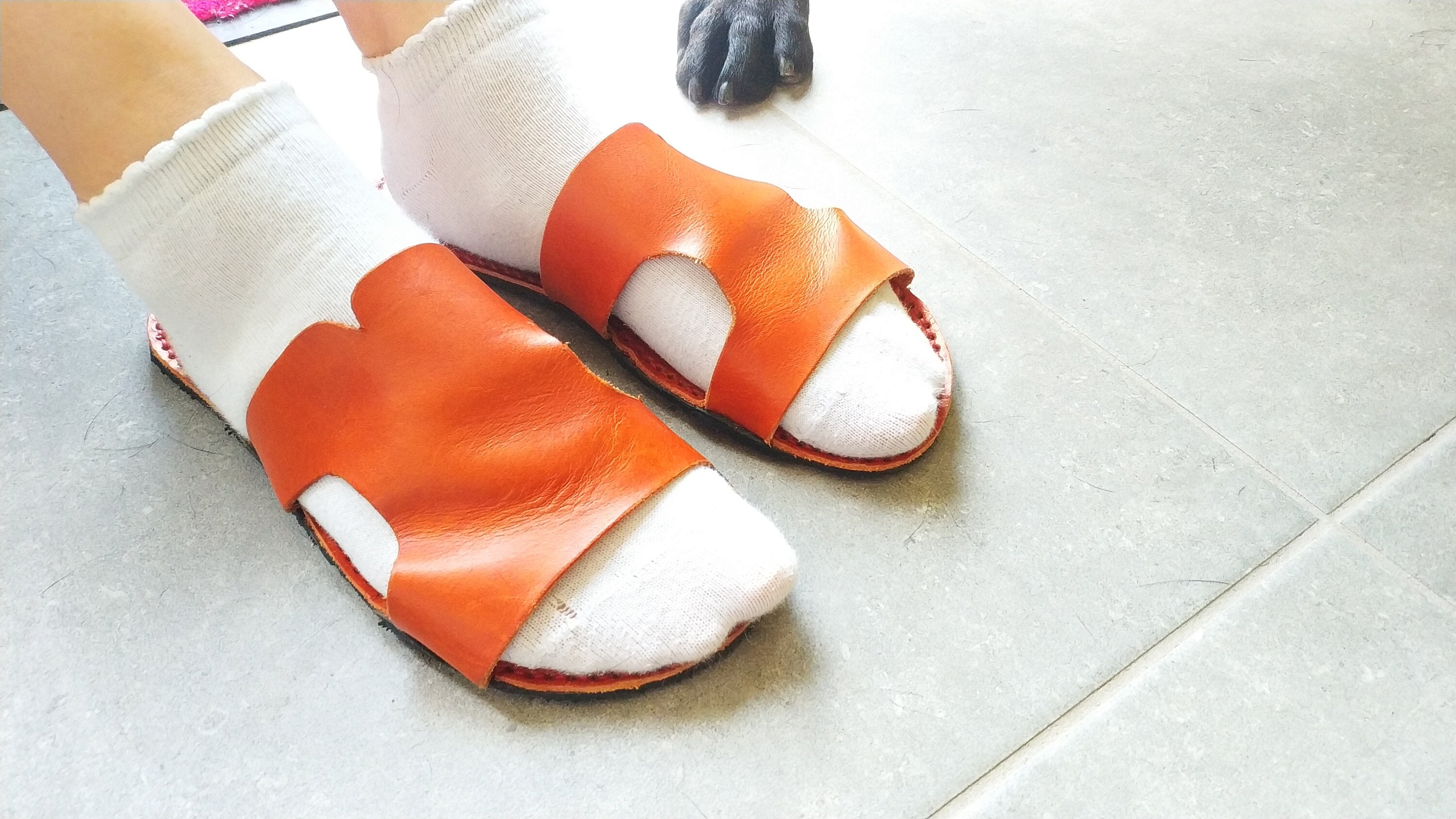 Flip Flops Pattern - Leather DIY - Pdf Download - Sandals pattern