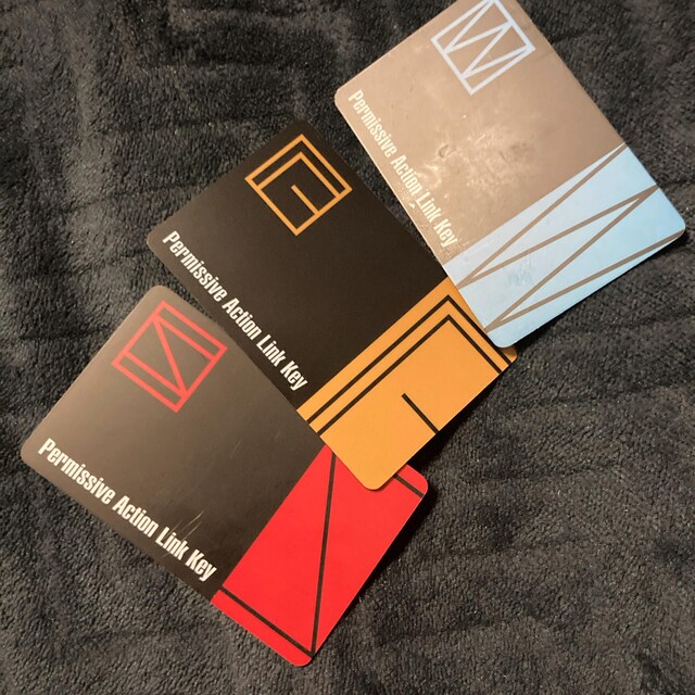 Metal Gear Solid : Permissive Action Link Key Card PAL Set - Etsy