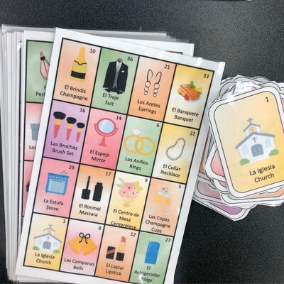 Baby Shower Loteria 50 Cards Spanish-english/loteria Cards / Mexican ...