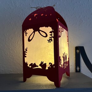 Pack 4 Flower Fairy Lantern Template Fairy Lantern Paper Cut DIY Paper ...