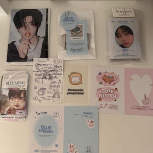 Enhypen cards pack fanmade merch freebies set Engene gift | Sunghoon Junwon Heeseung Niki | postcards photobooth polaroids