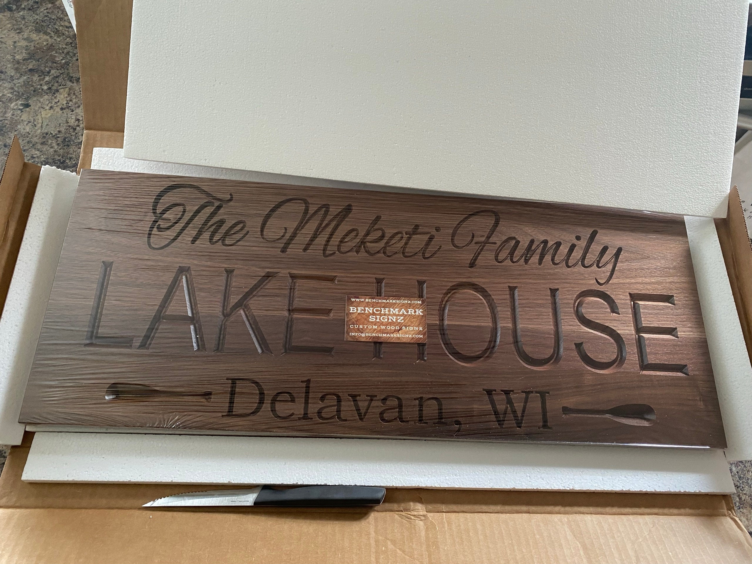 Custom Carved Wood Sign: Lake House, Cabin, Lodge Decor