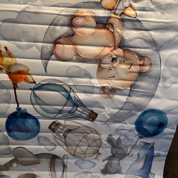 Floral Nursery Art Print Watercolor Cottage Print Whimsical Nursery Art