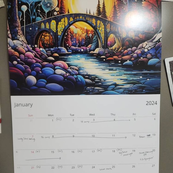 2025 Moonlit Mystique Wall Calendar by Kaleidoscope Artisan ...
