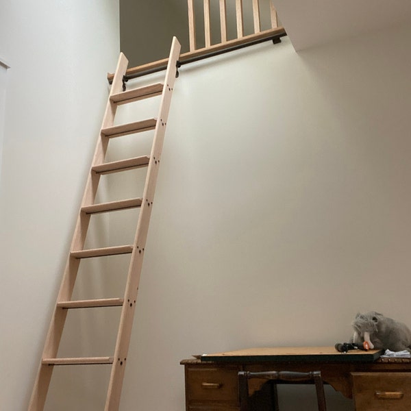 Rhonda F. , Kelowna BC, White Library Ladder With Top Rung - Etsy