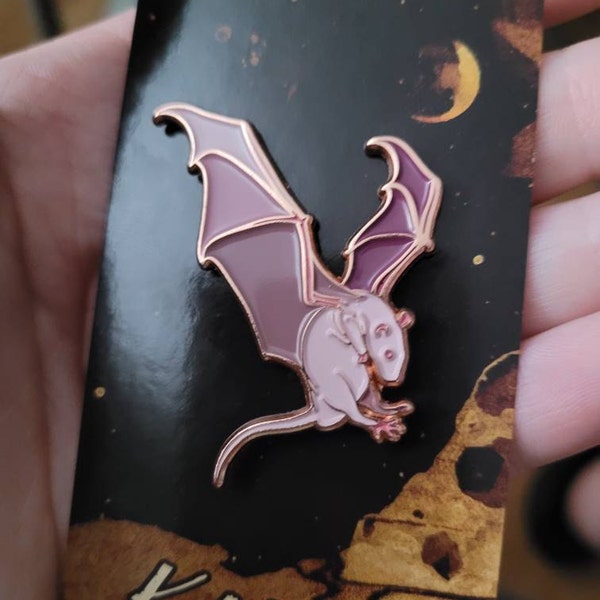 ENAMEL PIN Rats With Wings || 1.75