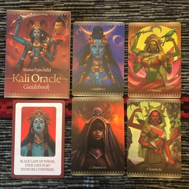 Kali Oracle Kit Card Deck & Guidebook Set Tantric Hindu Goddess