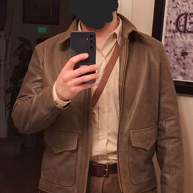 Raiders of the Lost Ark Leather Jacket in Pre-distressed Hide