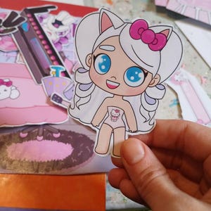 Printable Toca Boca Paper Doll: Avatar World Busy Book (digital