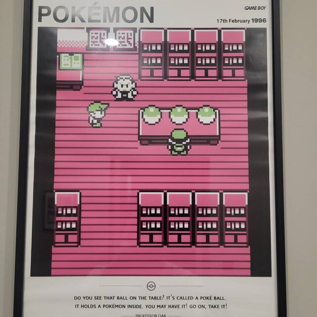 Pokémon (1996) for Gameboy - Video Game Poster, Minimalist