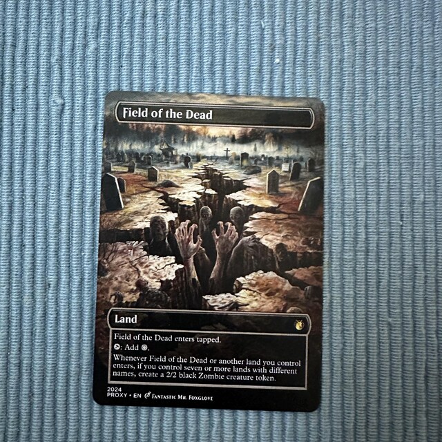 Field of the Dead | Proxy Card - Etsy